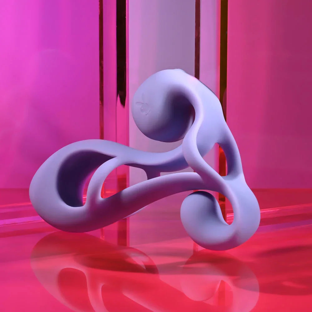 Playboy Pleasure FANTASY CAGE - USB Rechargeable Vibrating Penis Sleeve - Take A Peek
