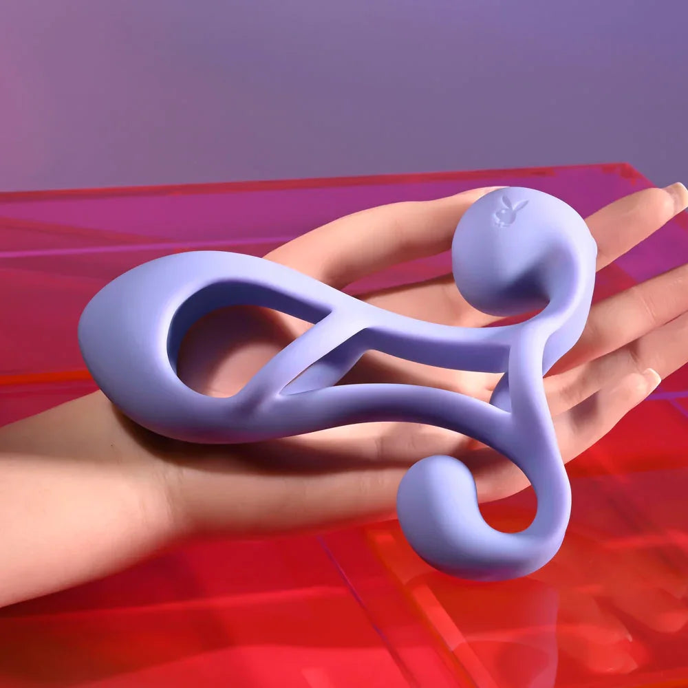 Playboy Pleasure FANTASY CAGE - USB Rechargeable Vibrating Penis Sleeve - Take A Peek