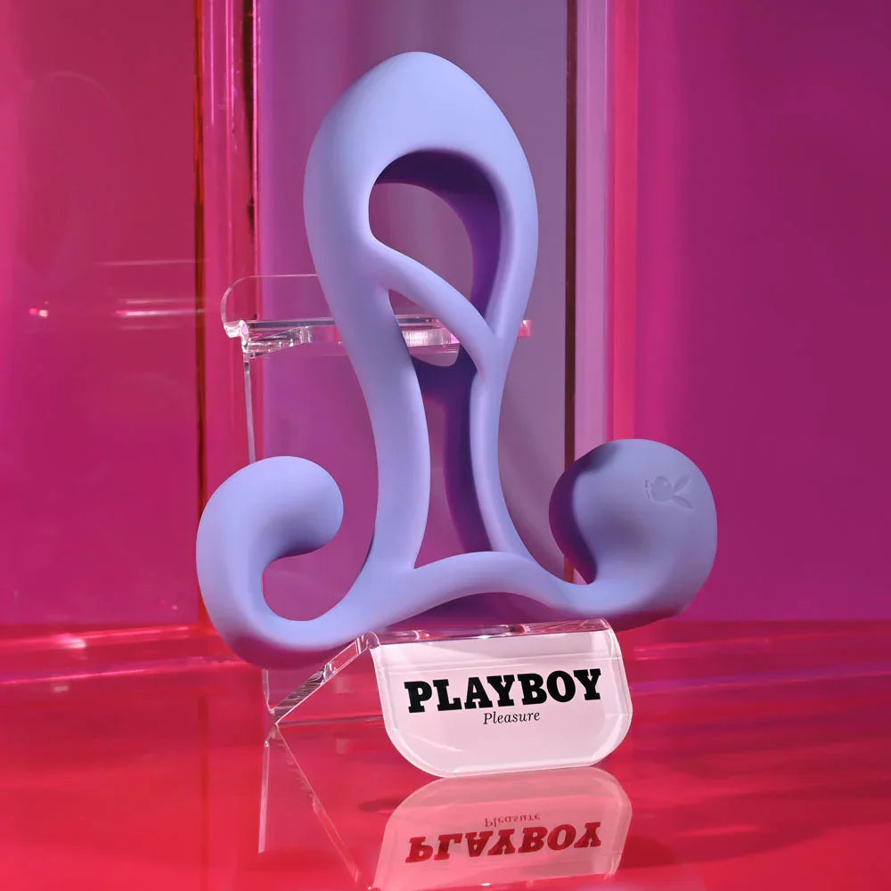 Playboy Pleasure FANTASY CAGE - USB Rechargeable Vibrating Penis Sleeve - Take A Peek