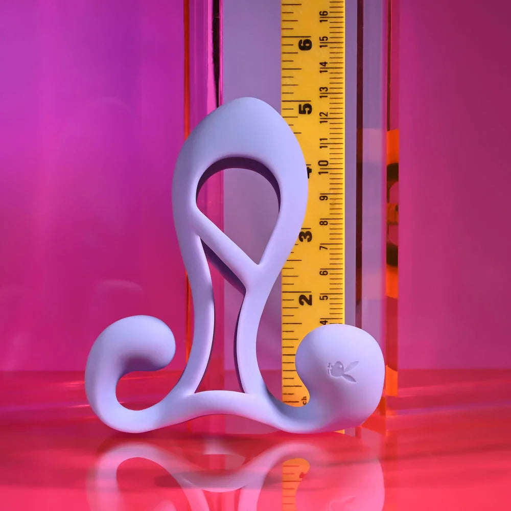 Playboy Pleasure FANTASY CAGE - USB Rechargeable Vibrating Penis Sleeve - Take A Peek
