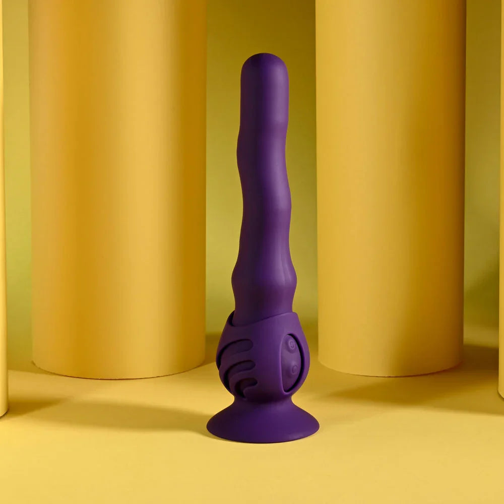 Playboy Pleasure WIGGLE IT - 23.9 cm USB Rechargeable Wiggling Vibrator - Take A Peek