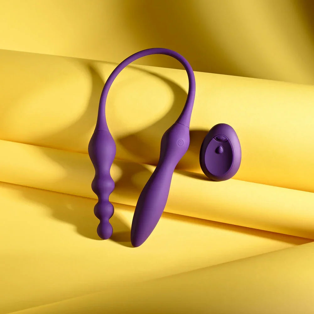 Playboy Pleasure THIS & THAT - 60 cm USB Rechargeable Flexible Dual Ended Vibrator - Take A Peek