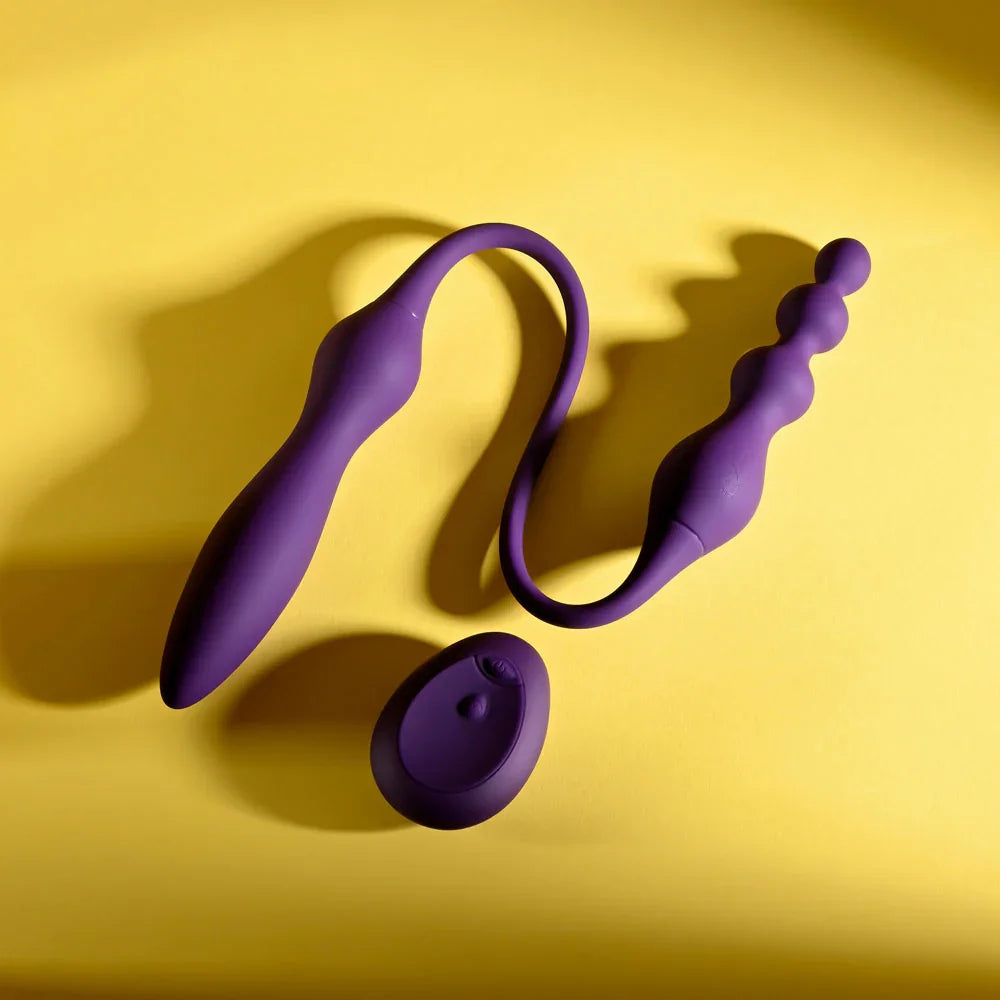 Playboy Pleasure THIS & THAT - 60 cm USB Rechargeable Flexible Dual Ended Vibrator - Take A Peek