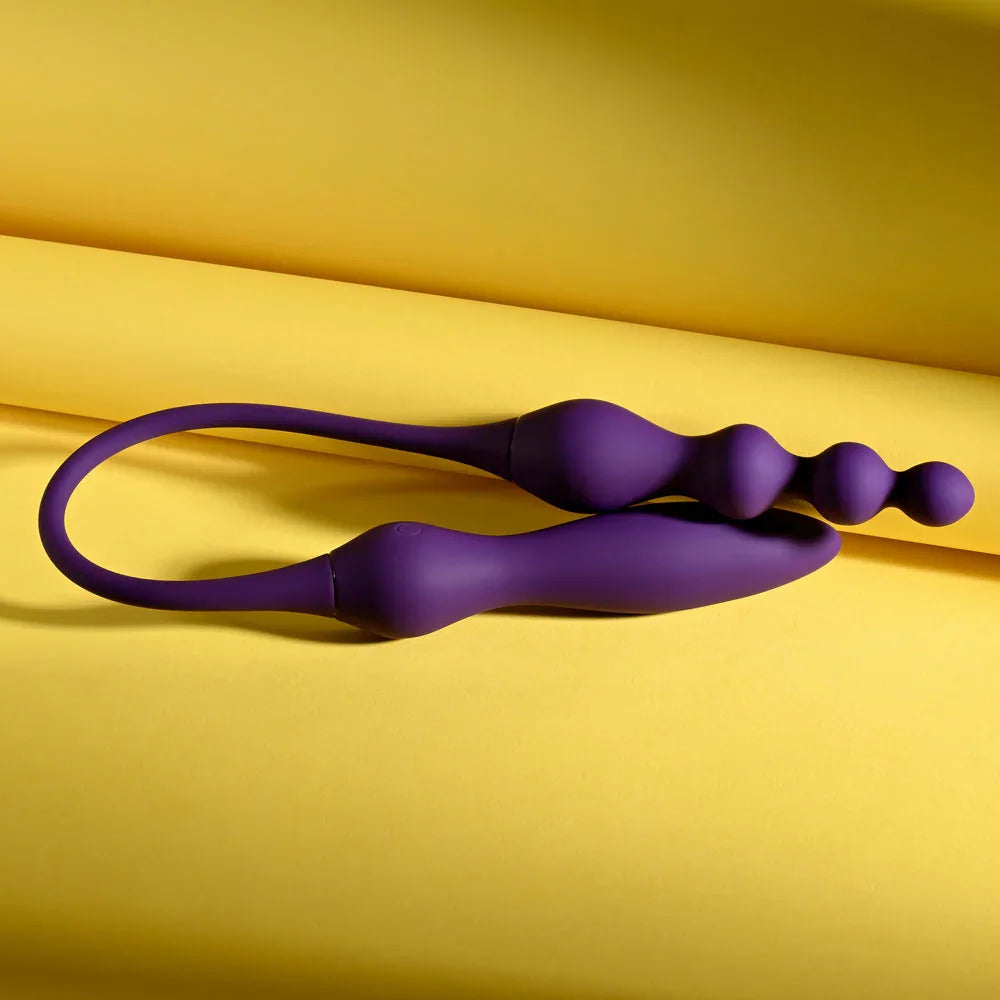 Playboy Pleasure THIS & THAT - 60 cm USB Rechargeable Flexible Dual Ended Vibrator - Take A Peek