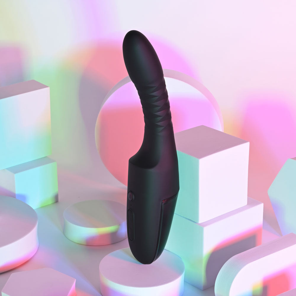 Playboy Pleasure OVERDRIVE - 28.2 cm USB Rechargeable Thrusting Vibrator - Take A Peek