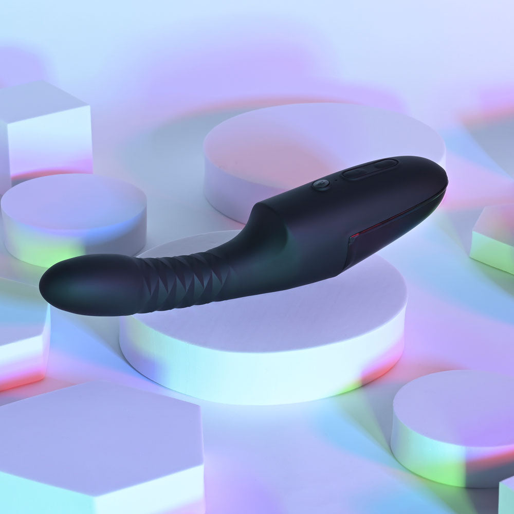 Playboy Pleasure OVERDRIVE - 28.2 cm USB Rechargeable Thrusting Vibrator - Take A Peek