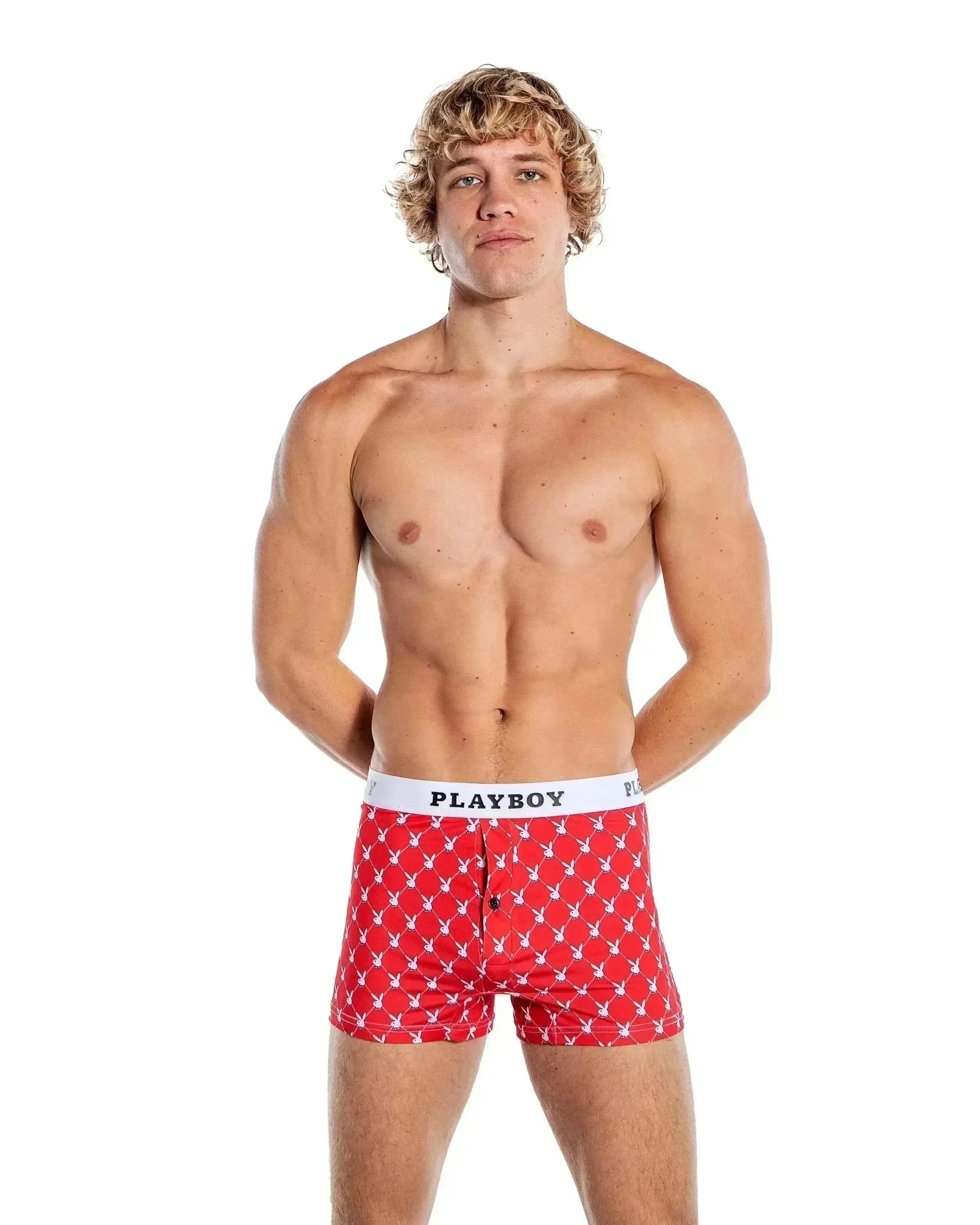 PBLI168 - Playboy Mens Argyle Boxer Briefs - Take A Peek