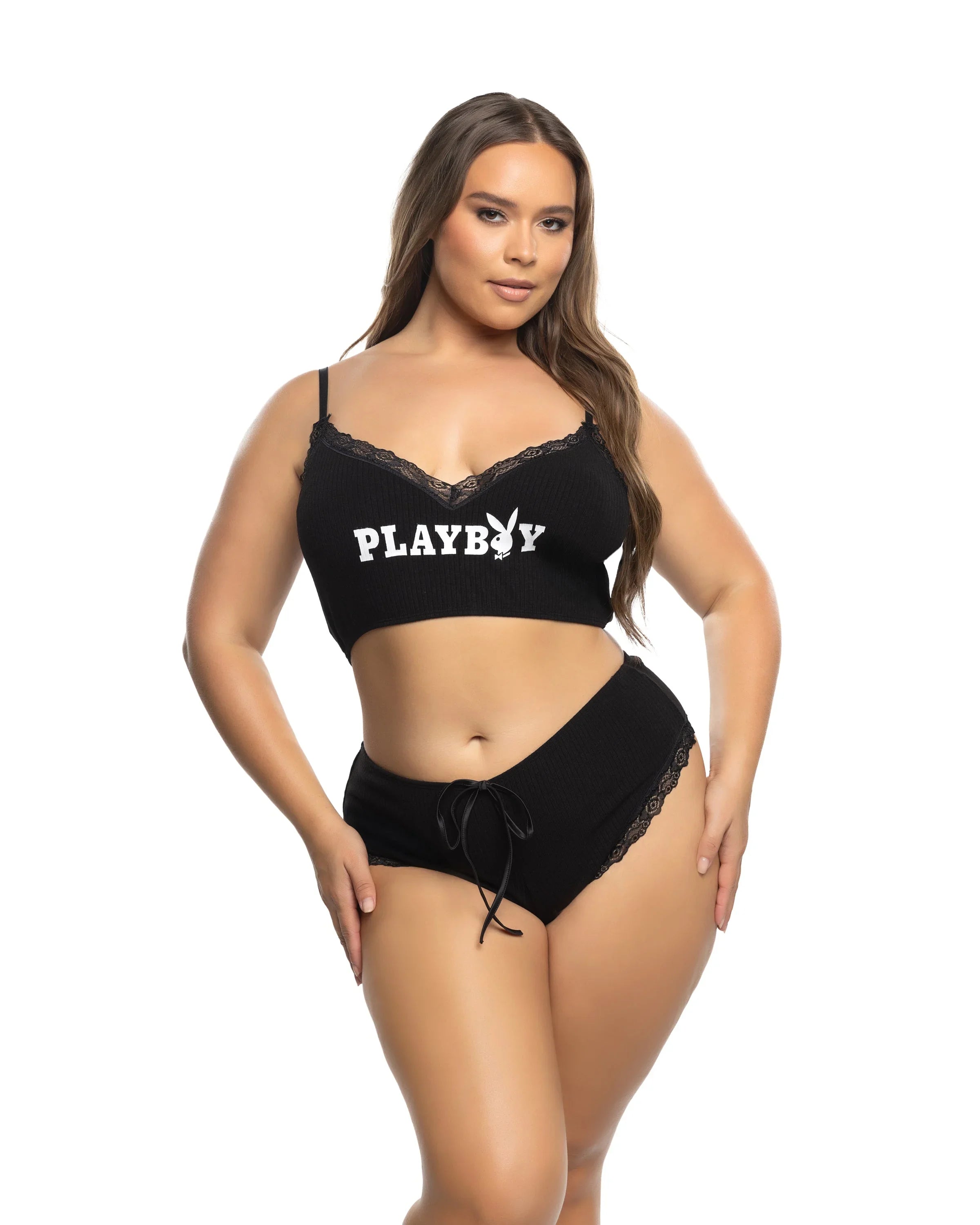 PBLI202 - Comfy Bunny 2pc Cropped Cami Set - Take A Peek