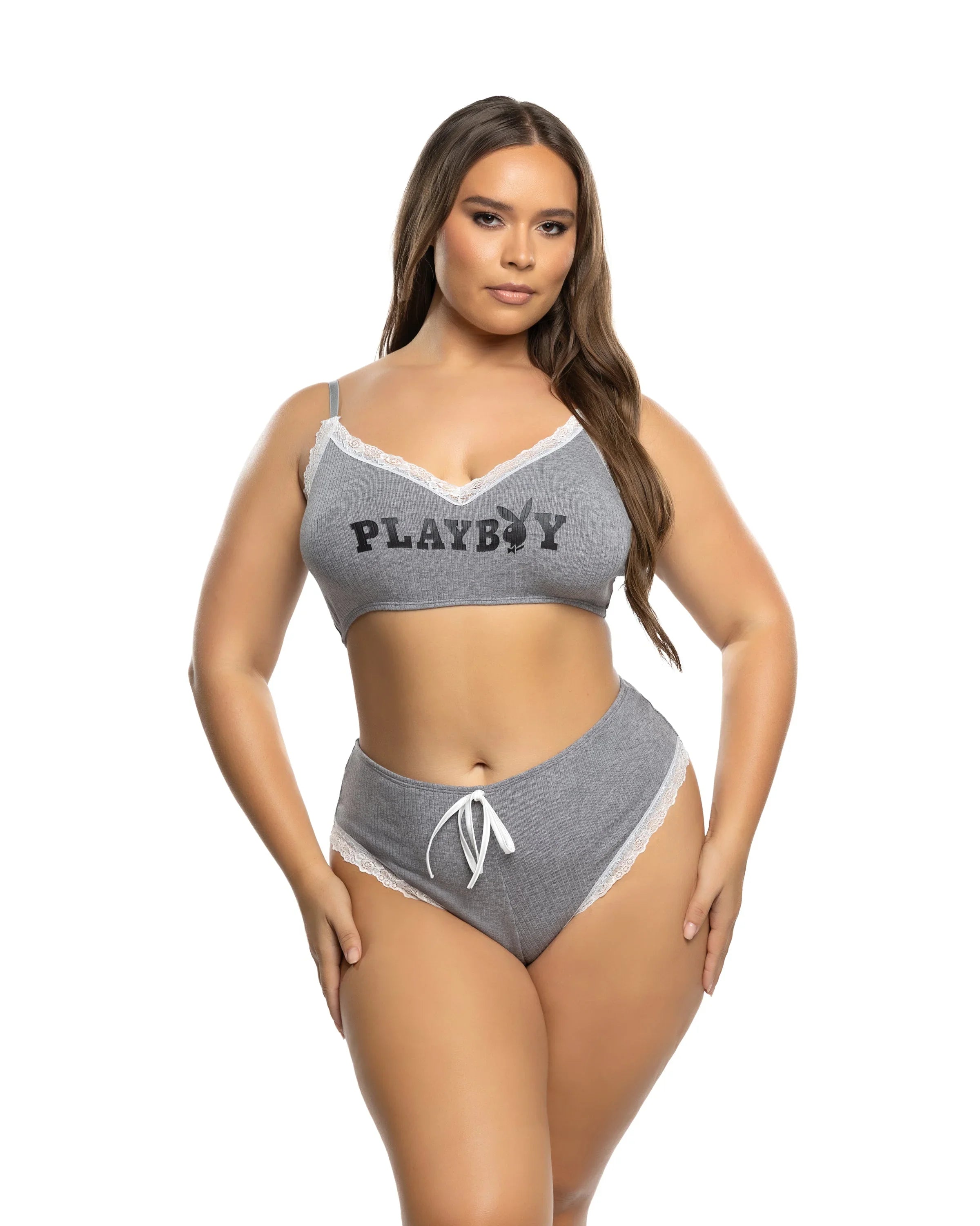 PBLI202 - Comfy Bunny 2pc Cropped Cami Set - Take A Peek