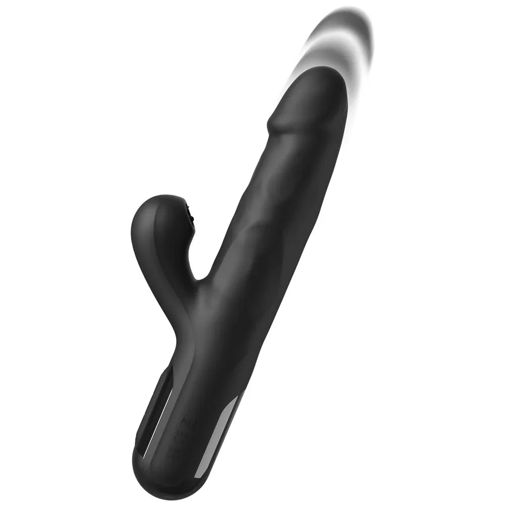 FFS Sonix Silicone Thruster - 22 cm USB Rechargeable Thrusting Vibrator with Flicking Clit Stim - Take A Peek