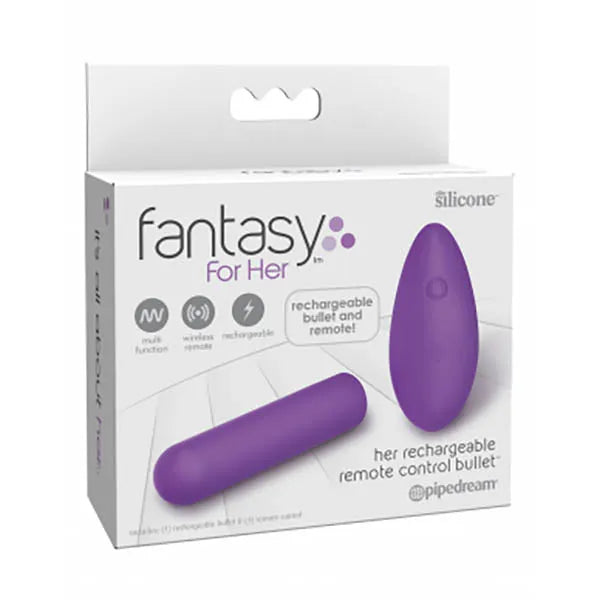 Fantasy For Her Rechargeable Remote Control Bullet - USB Rechargeable Bullet with Wireless Remote - Take A Peek