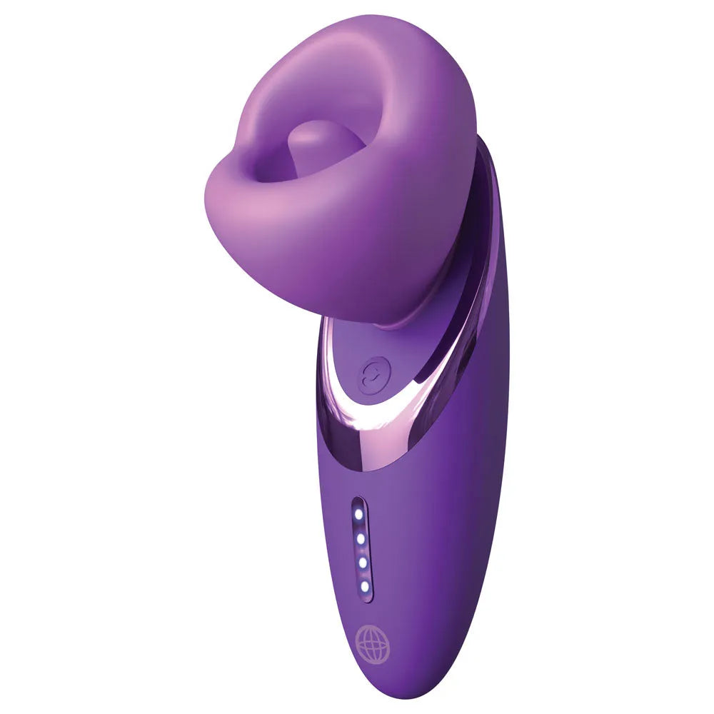 Fantasy For Her Pleasure Sucker - USB Rechargeable Sucking, Licking & Vibrating Stimulator - Take A Peek