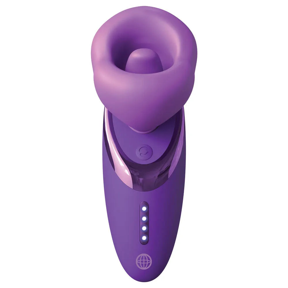 Fantasy For Her Pleasure Sucker - USB Rechargeable Sucking, Licking & Vibrating Stimulator - Take A Peek