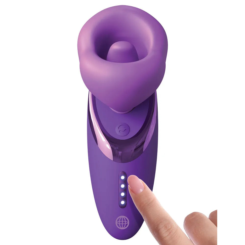 Fantasy For Her Pleasure Sucker - USB Rechargeable Sucking, Licking & Vibrating Stimulator - Take A Peek
