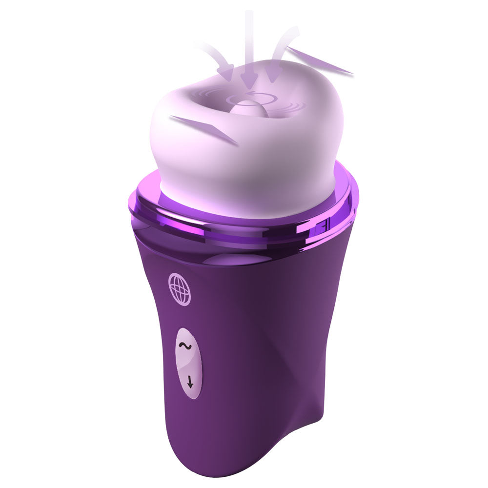 Fantasy For Her Lush Kiss Plush - - USB Rechargeable Licking & Sucking Stimulator - Take A Peek