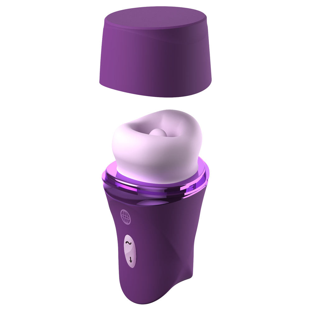 Fantasy For Her Lush Kiss Plush - - USB Rechargeable Licking & Sucking Stimulator - Take A Peek