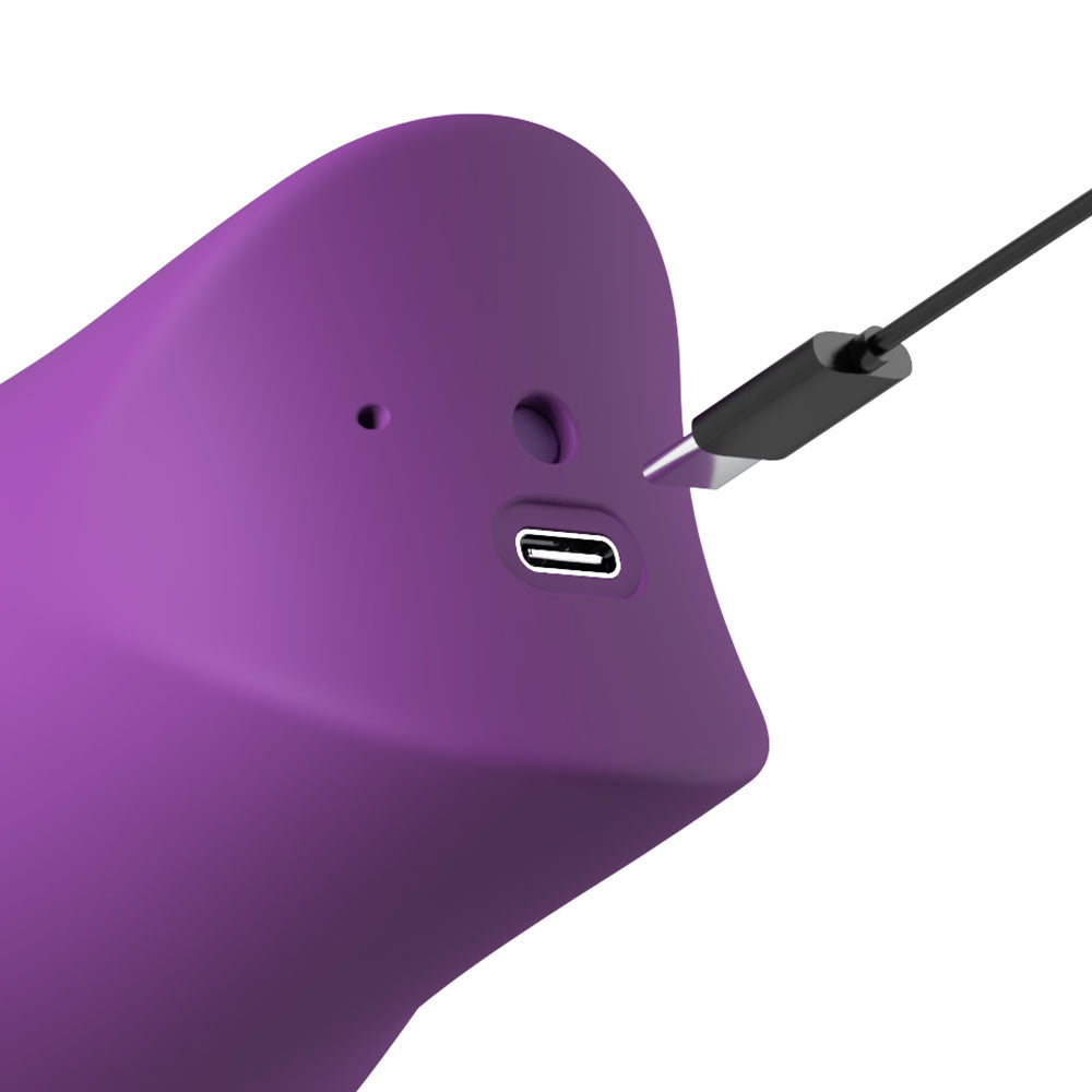 Fantasy For Her Lush Kiss Plush - - USB Rechargeable Licking & Sucking Stimulator - Take A Peek