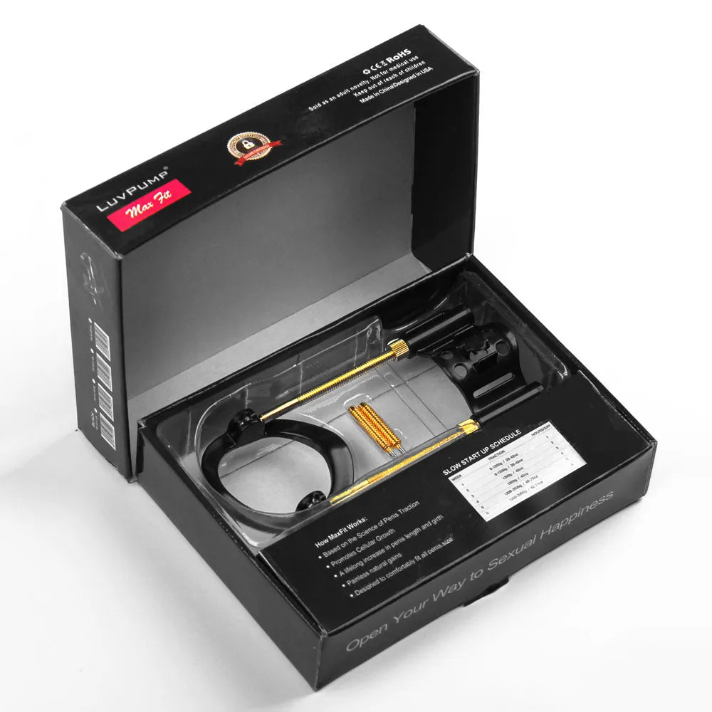 LuvPump Max Fit Luxury Penis Extender - - Penis Extender Kit - Take A Peek