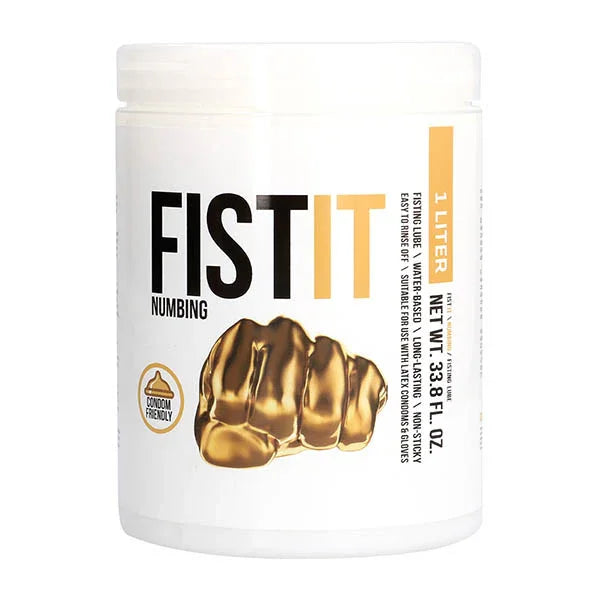 Pharmquests Fist-It Numbing - Water Based Numbing Lubricant - 1000 ml Tub - Take A Peek