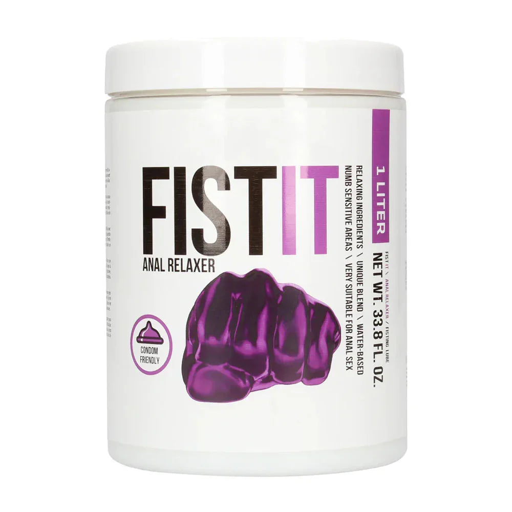 Pharmquests Fist-It Anal Relaxer - Water Based Relaxing Lubricant - 1000 ml Tub - Take A Peek