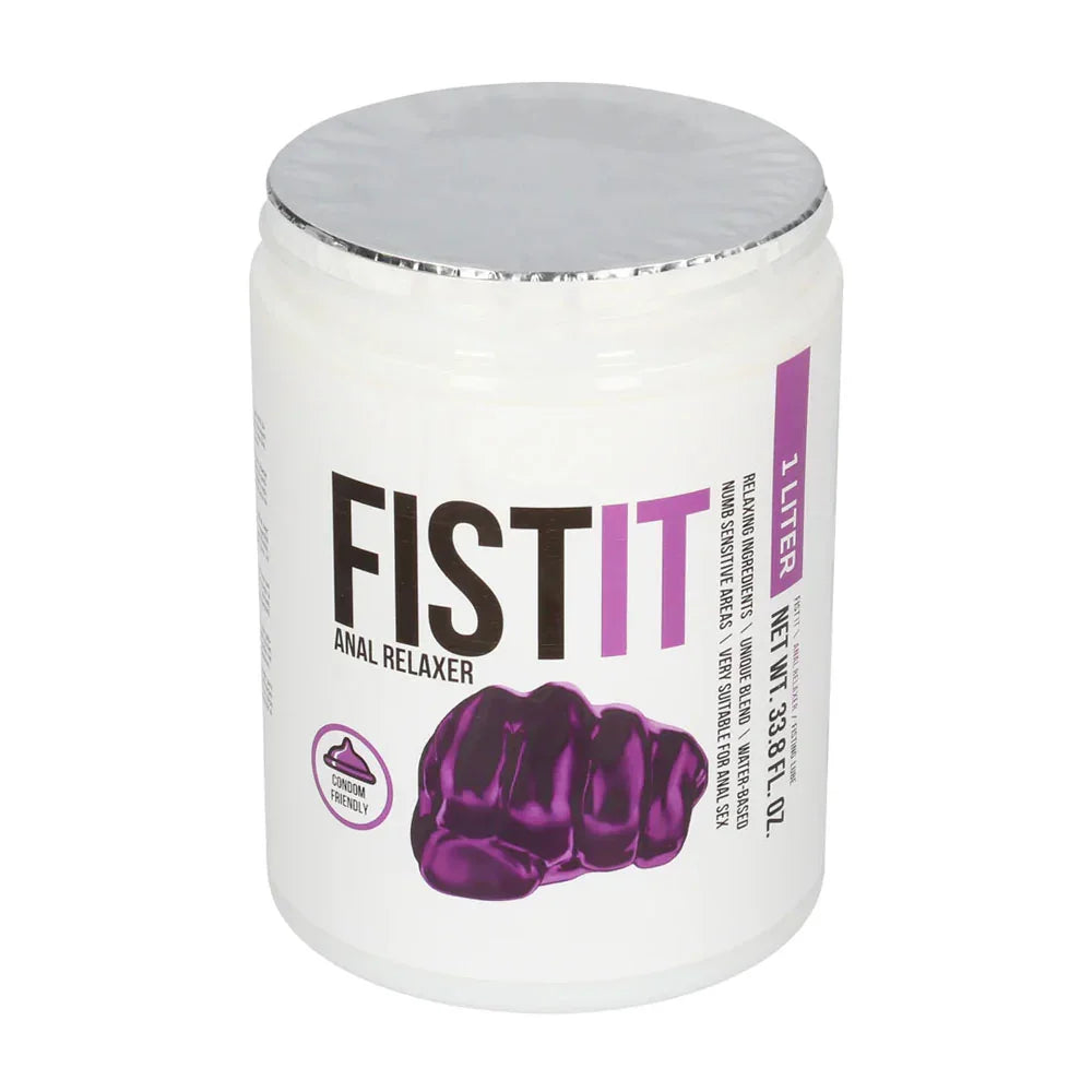 Pharmquests Fist-It Anal Relaxer - Water Based Relaxing Lubricant - 1000 ml Tub - Take A Peek