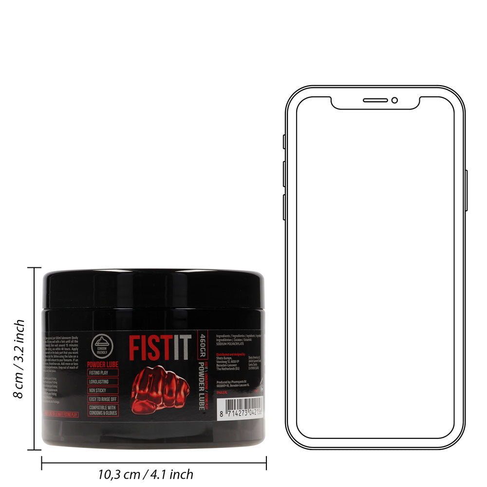 Pharmquests Fist-It Powder Lube - 460 gram - Powdered Lubricant - 460 gram Tub