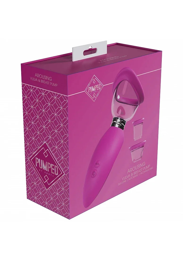 Pumped - Delightful - Automatic - 5 Speed - Silicone - Rechargeable Vulva, Clitoral, Nipple & Breast - Pink - Take A Peek