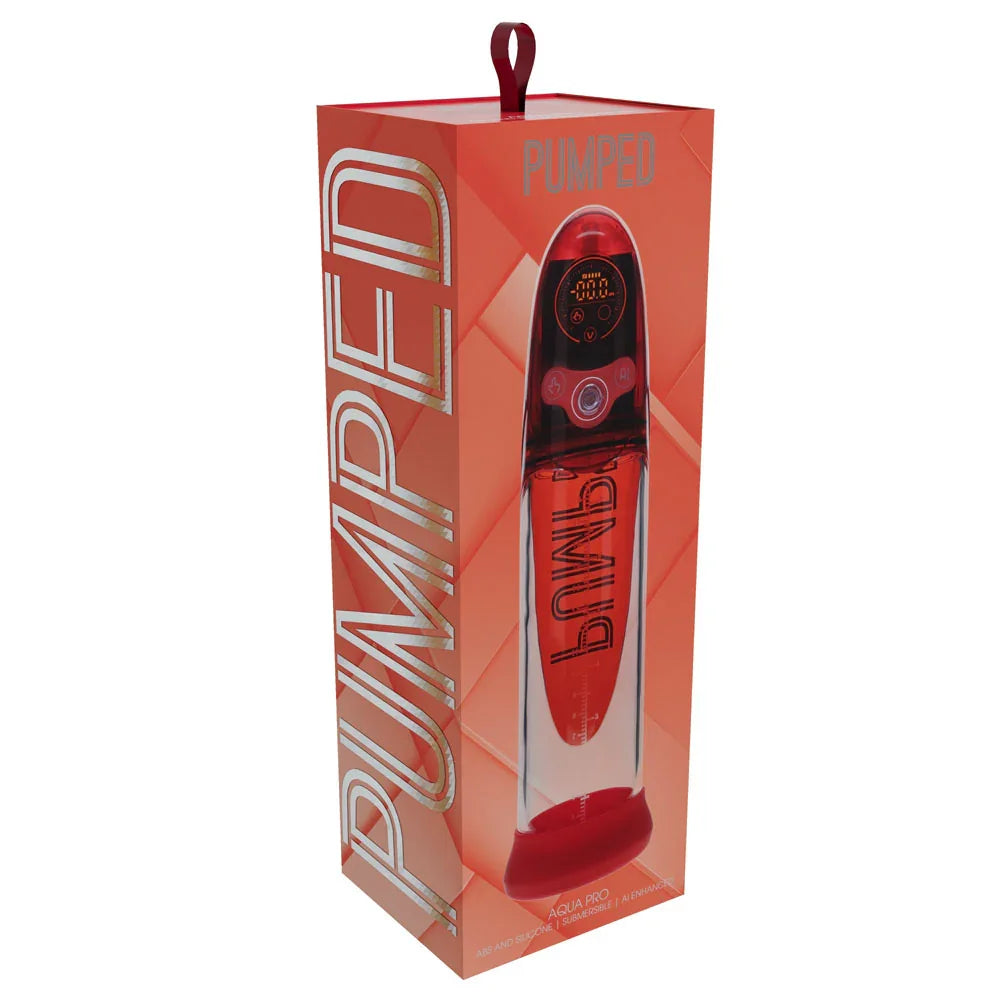 PUMPED Aqua-Pro Auto Pump - - /Clear USB Rechargeable AI-Enabled Submersible Auto Penis Pump - Take A Peek