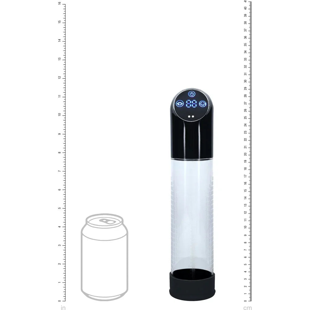 PUMPED Automatic Waterproof Pump - Black - Black/Clear USB Rechargeable Automatic Penis Pump