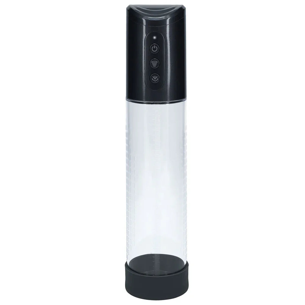 PUMPED Hyperpump Automatic Pump - Gunmetal - Gunmetal Grey USB Rechargeable Auto Penis Pump - Take A Peek