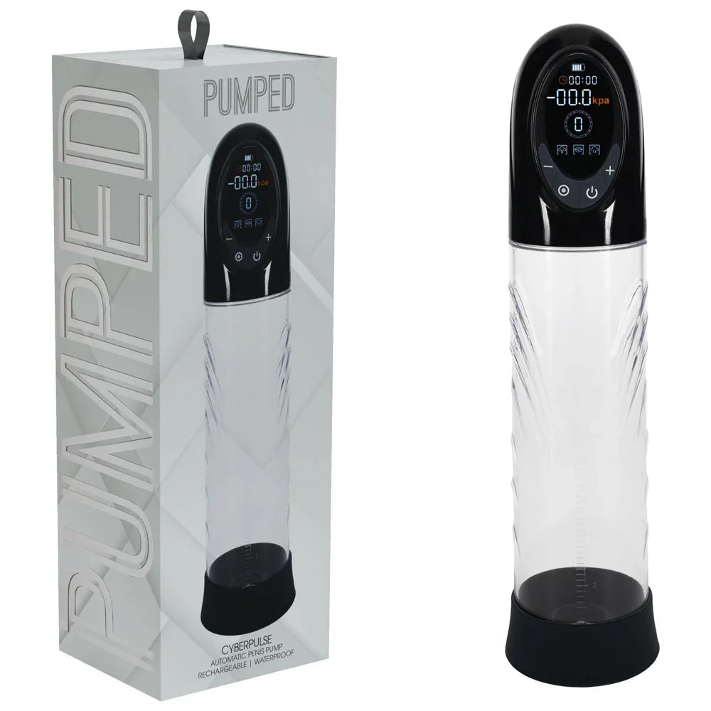 PUMPED CyberPulse Automatic Penis Pump - - /Clear USB Rechargeable Auto Penis Pump - Take A Peek