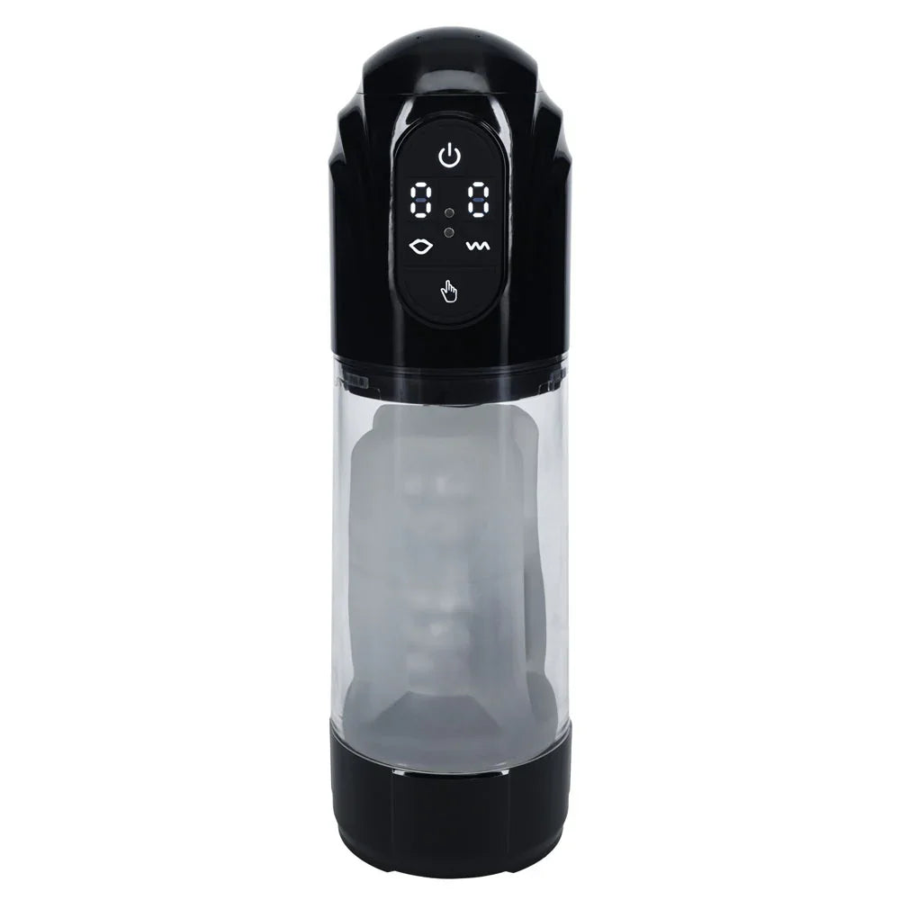 PUMPED TechnoThrust Auto Masturbator - /Clear USB Rechargeable Auto Maturbator - Take A Peek
