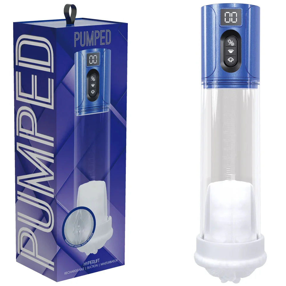 PUMPED HyperLift - - Metallic /Clear USB Rechargeable Auto Pump - Take A Peek