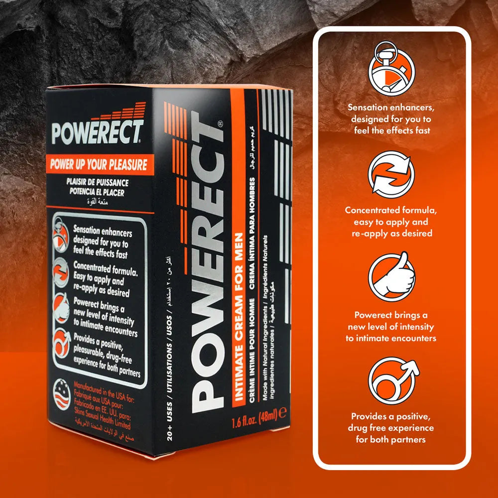 Powerect Intimate Cream - Enhancer Cream for Men - 48 ml Tube - Take A Peek