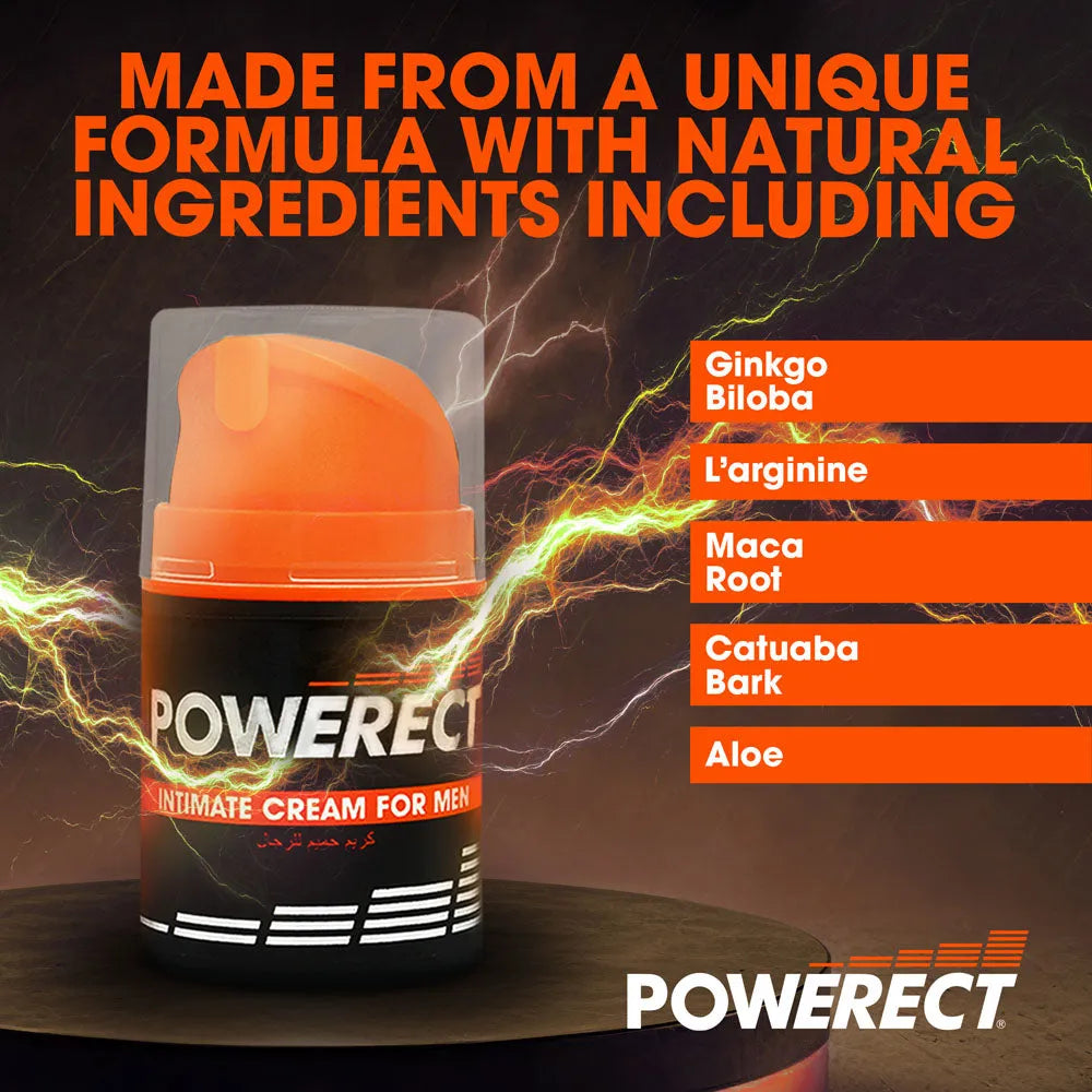 Powerect Intimate Cream - Enhancer Cream for Men - 48 ml Tube - Take A Peek
