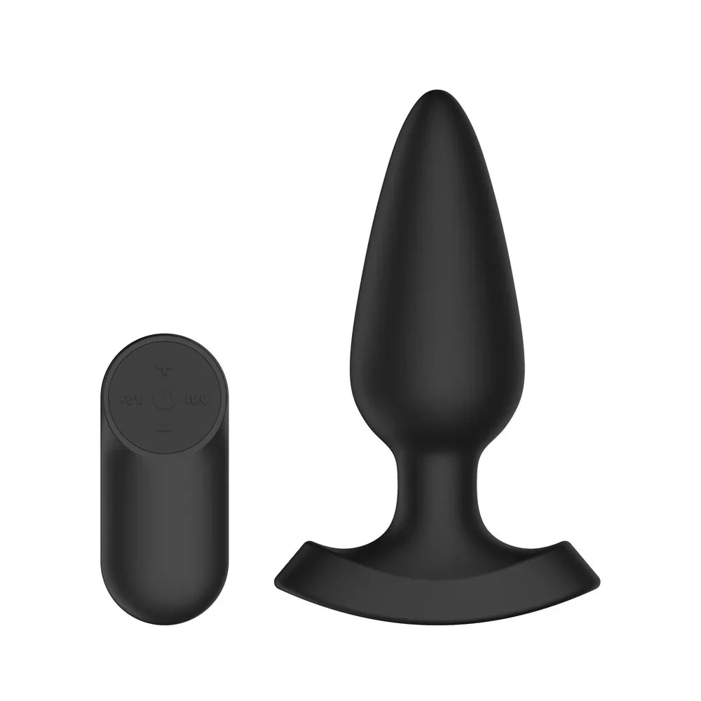 Passion Play Fuck ME Vibrating Anal Plug - 13.5 cm USB Rechargeable Vibrating Anal Plug with Laser Fuck Me Light - Take A Peek