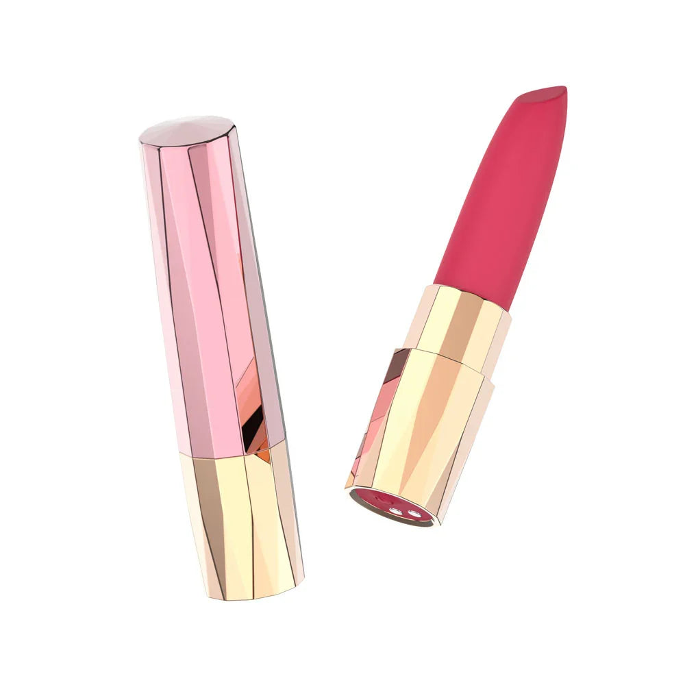 Passion Play Rechargeable Lipstick Vibe - /Gold 9.6 cm USB Rechargeable Lipstick Bullet Vibrator - Take A Peek