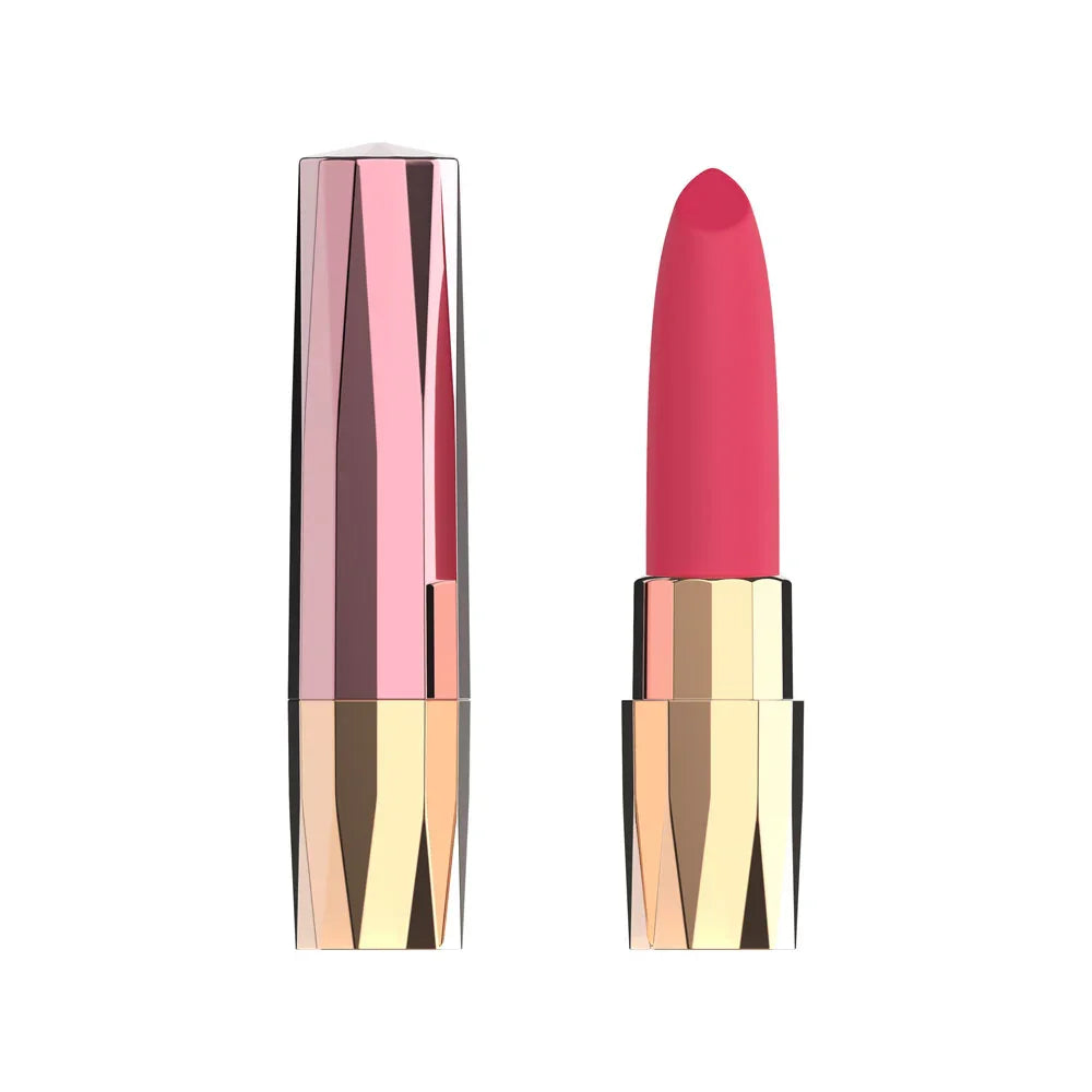 Passion Play Rechargeable Lipstick Vibe - /Gold 9.6 cm USB Rechargeable Lipstick Bullet Vibrator - Take A Peek