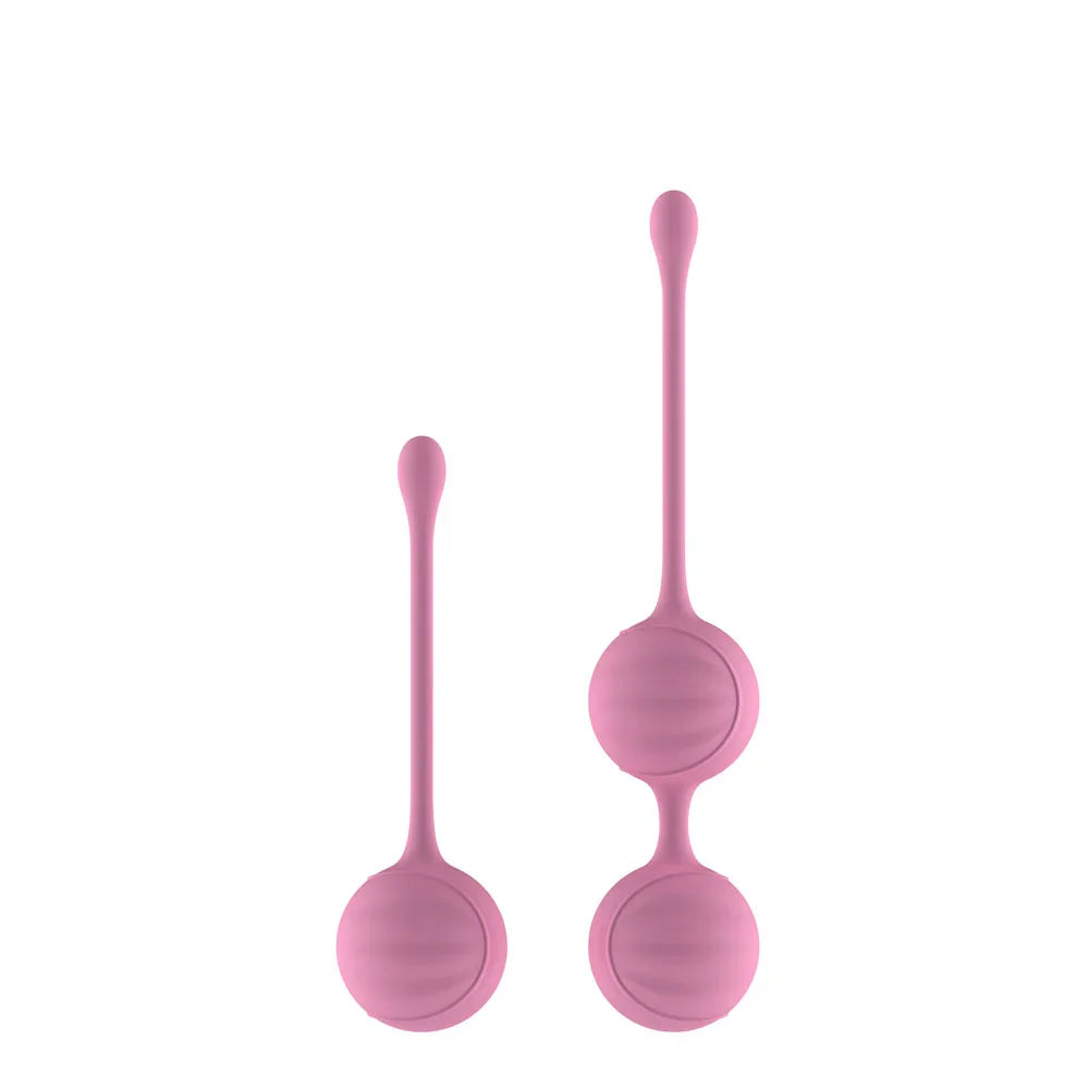 Passion Play Silicone Kegel Ball Set - Kegel Balls - Set of 2 Items - Take A Peek