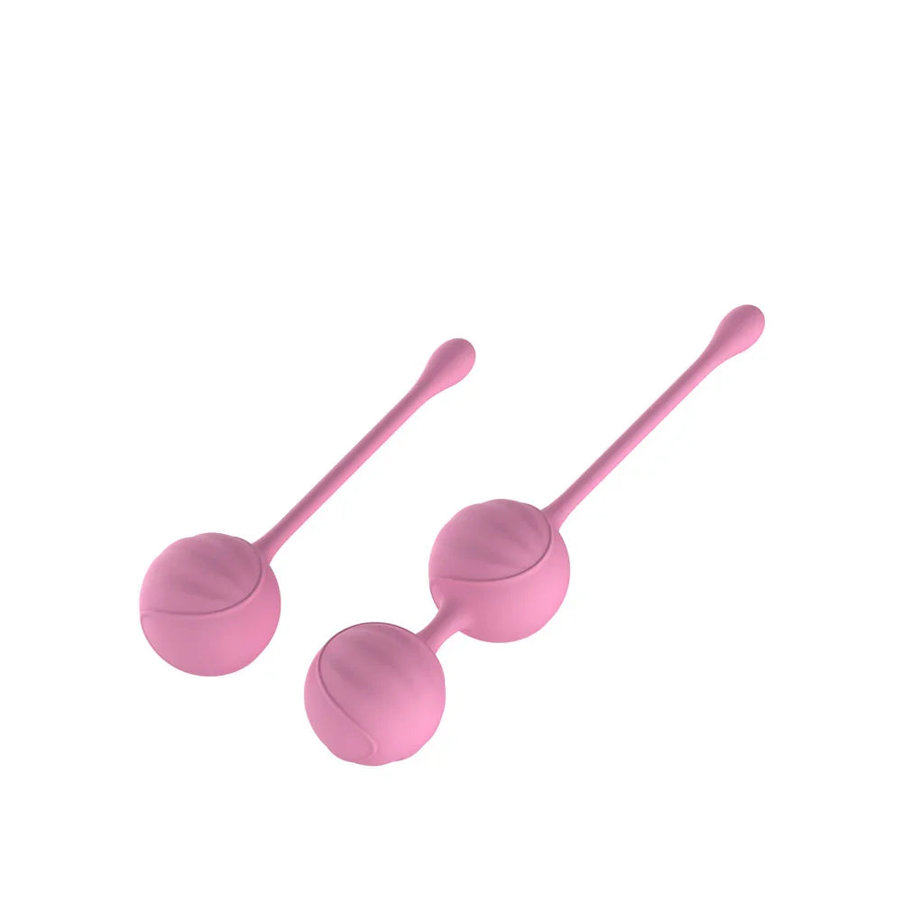 Passion Play Silicone Kegel Ball Set - Kegel Balls - Set of 2 Items - Take A Peek