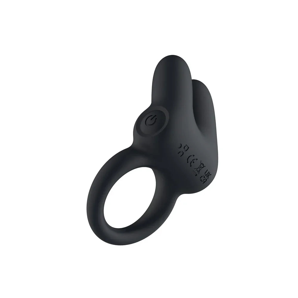 Passion Play Dual Motors Vibrating Cockring - USB Rechargeable Vibrating Cock Ring - Take A Peek