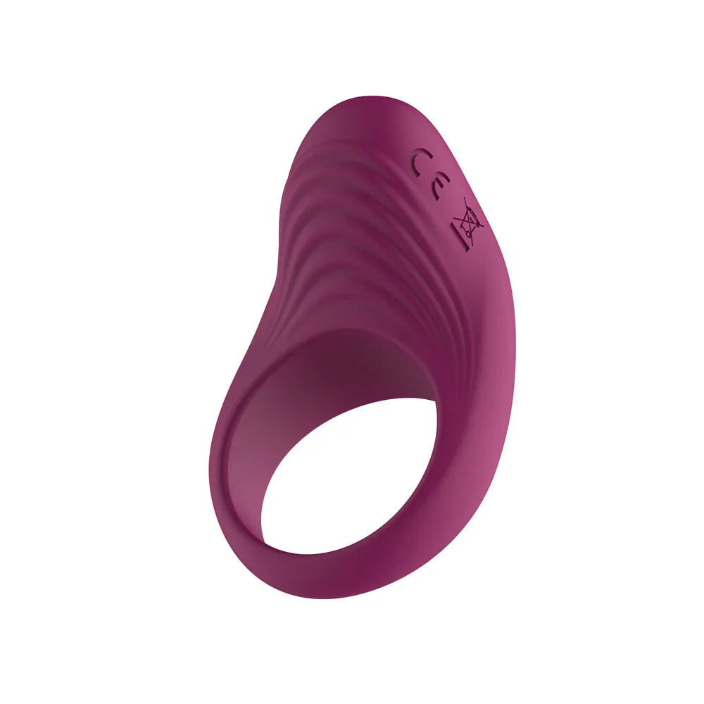 Passion Play Silicone Vibrating Cockring - USB Rechargeable Penis Ring - Take A Peek