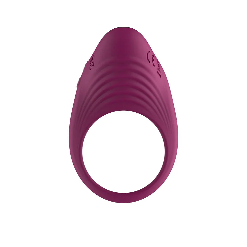 Passion Play Silicone Vibrating Cockring - USB Rechargeable Penis Ring - Take A Peek