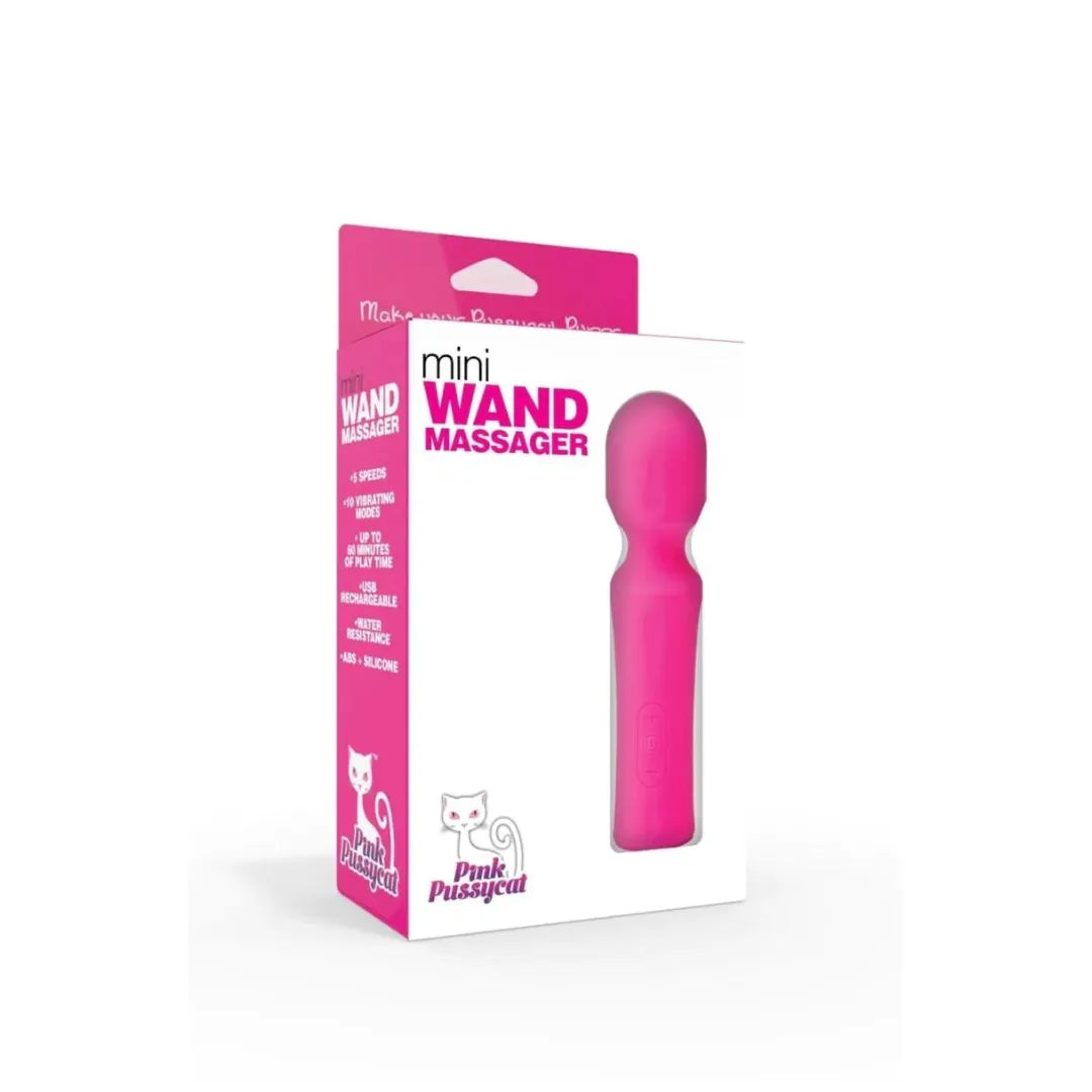 PINK PUSSYCAT MINI WAND MASSAGER - Take A Peek