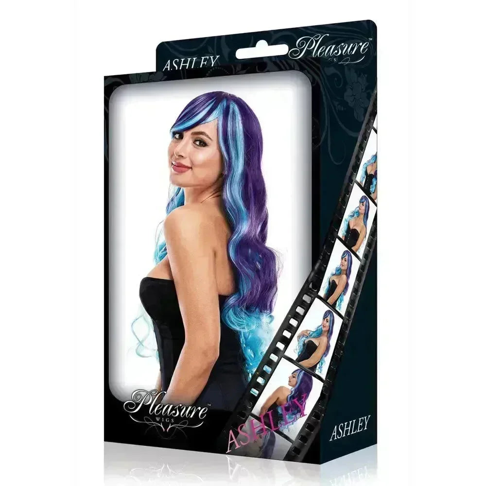 PLEASURE WIGS Ashley - Purple/Blue - - Take A Peek