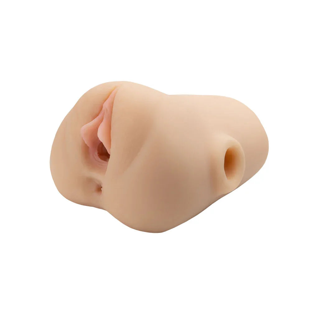PDX Plus Double Pounder Vibrating Squeeze Stroker - - USB Rechargeable Vibrating Vagina Stroker - Take A Peek