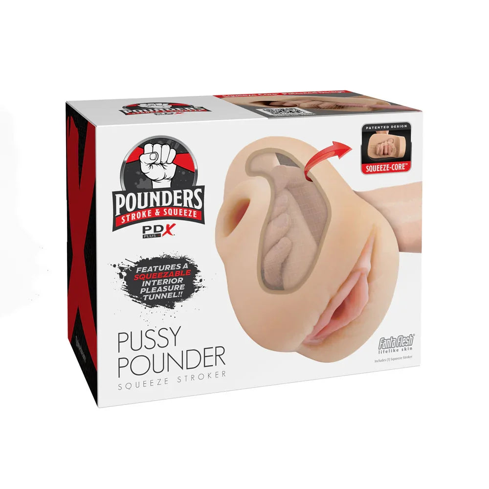 PDX Plus Pussy Pounder Squeeze Stroker - - Vagina Stroker - Take A Peek