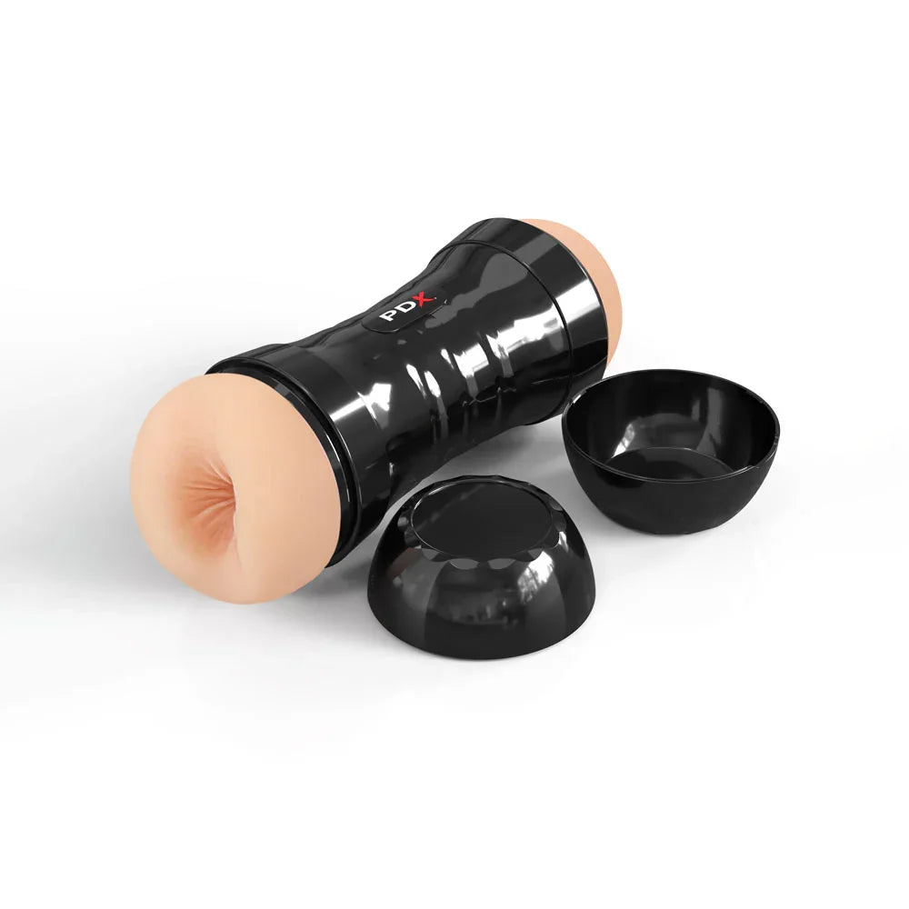 PDX Wet Pussies Super Flip-A-Pussy Over - Light - Dual Ended Stroker (Vagina & Ass) - Take A Peek