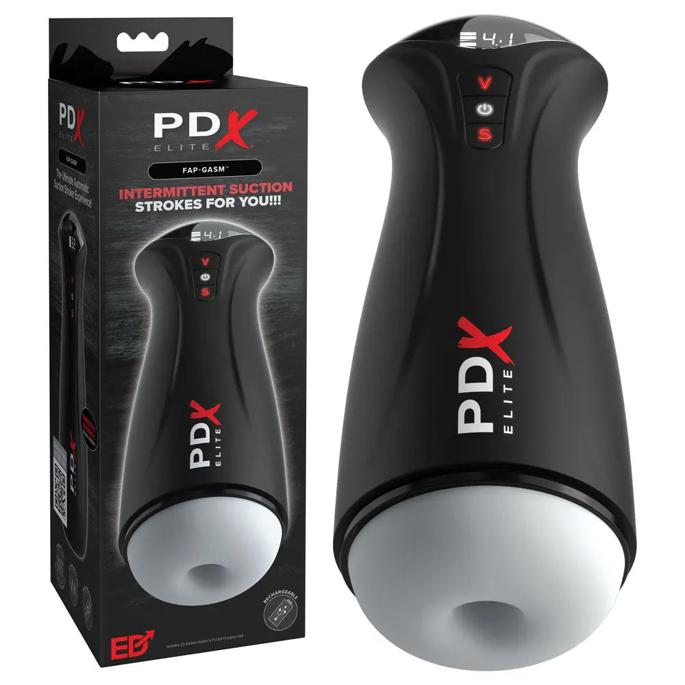PDX Elite Fuck-Gasm - Flesh - USB Rechargeable Sucking & Vibrating Auto Stroker - Take A Peek