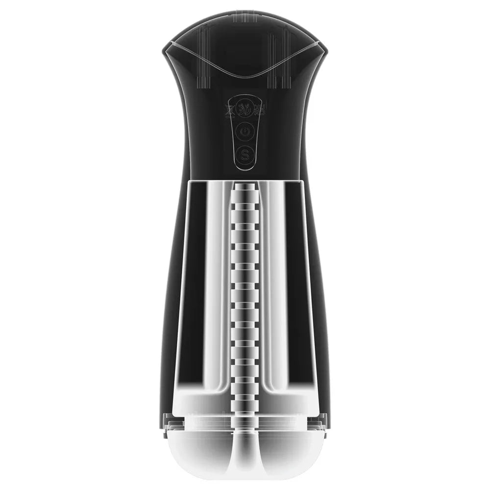 PDX Elite Fuck-Gasm - Flesh - USB Rechargeable Sucking & Vibrating Auto Stroker - Take A Peek
